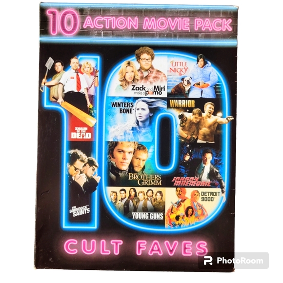 10 Cult Favorite Action Movies Bilingual DVD Set - Picture 1 of 5